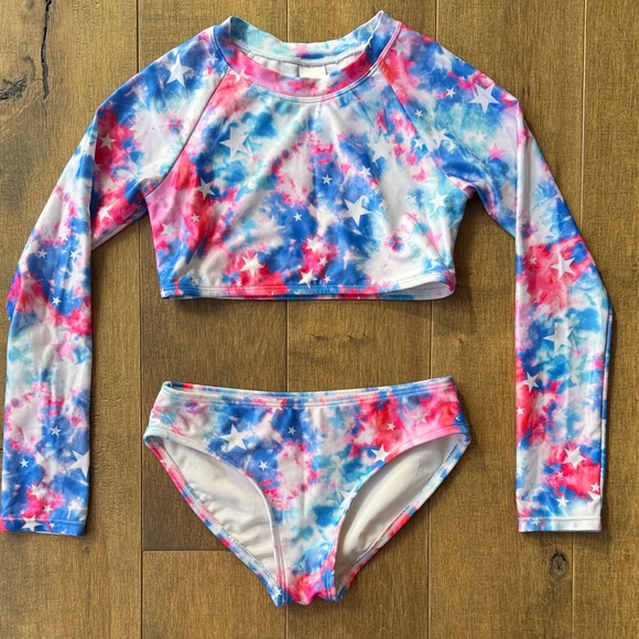Cat & Jack Colorful Star Rashguard Set - Picture 1 of 2